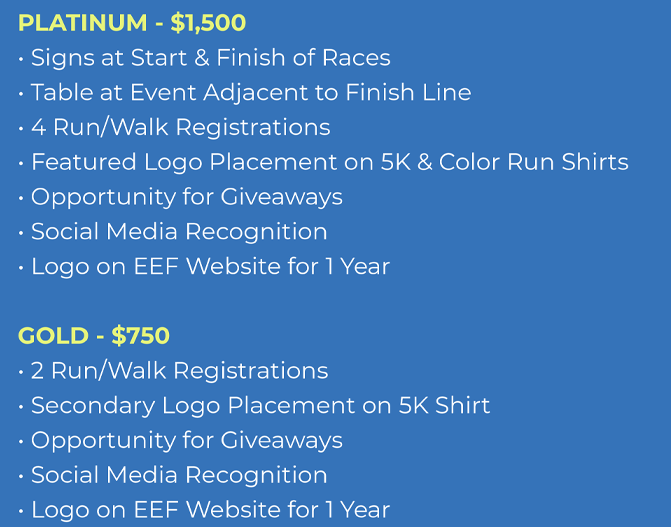 5K Run Sponsorships
