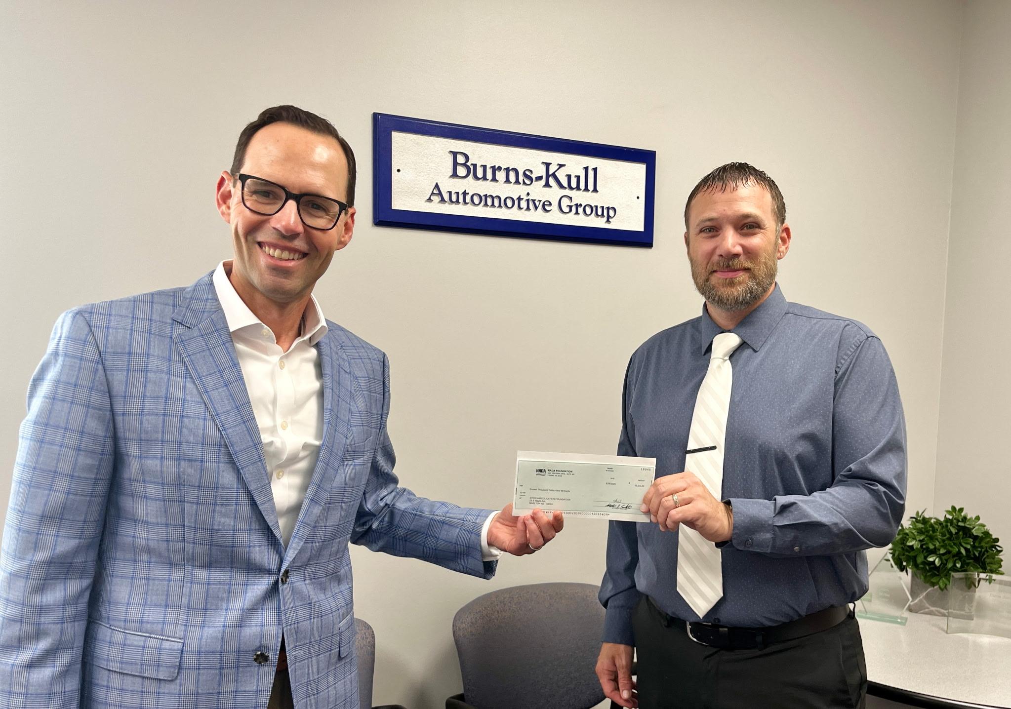 Burns Honda NADA donation to EEF