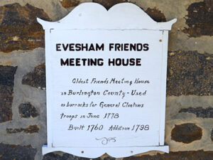 Evesham Friends Meeting House Revolutionary War